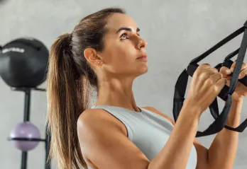 woman working out