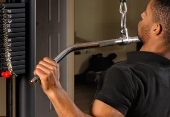 Man doing a Lat Pull Down
