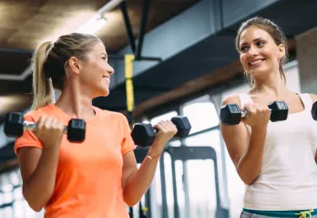 Working out with friends