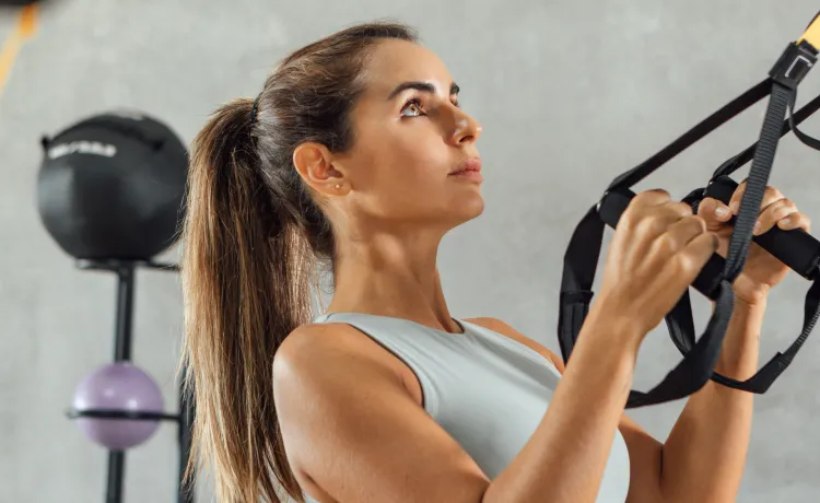 woman working out