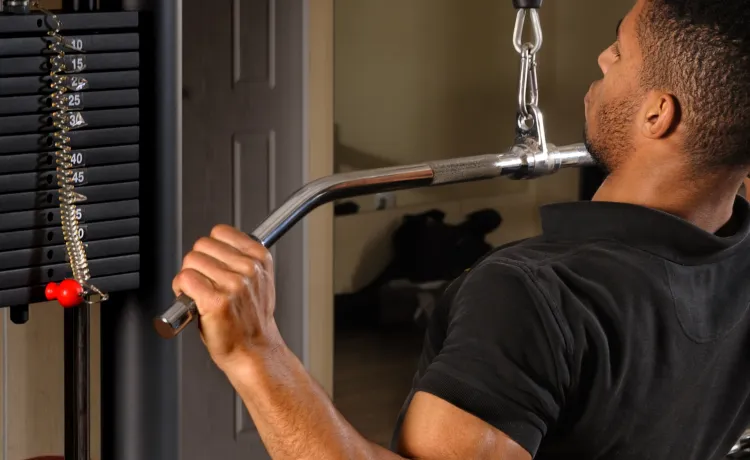 Man doing a Lat Pull Down