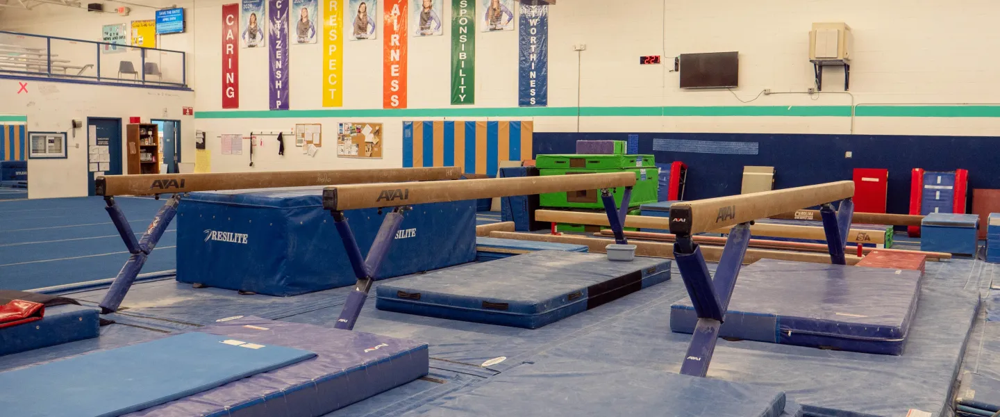 YMCA Gymnastic Center Beams